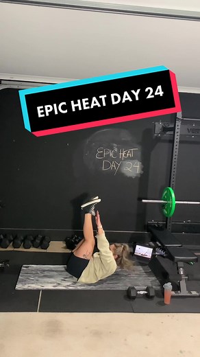 Day 24 of EPIC Heat by Caroline Girvan #EPICHEAT #carolinegirvan #weighttraining #fitness #homeworkout #fyp #foryou #fypシ #gymtok #workout #postpartumjourney #weightloss #fullbodyworkout