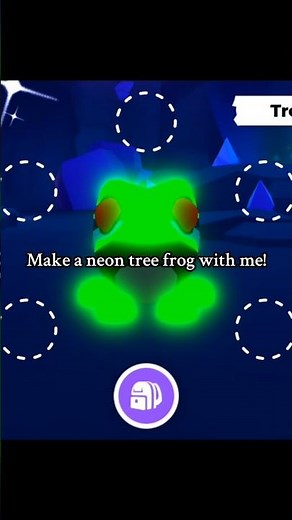 Make a neon tree frog with me! 🐸👻 + Happy Halloween! // 🕸 ::taggies :: #adoptme #fyp #viral #neon