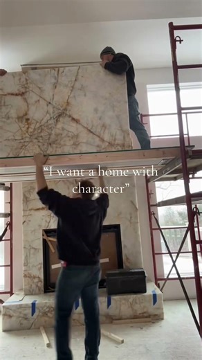 Stunning Natural Stone Fireplace Transformation | Luxury Home Design Inspiration