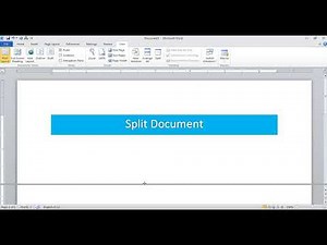 How to Split page in Microsoft Word in Hindi Language