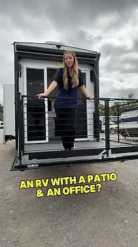 A patio AND an office in an RV? The 2026 Brinkley Model G 3250 takes camping to the next level! 🚐🔥