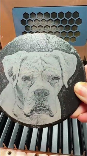 Abby Engraved on the xTool F2 UV. The detail says it all. Tutorial anyone ? #xtool #uvlasermarking