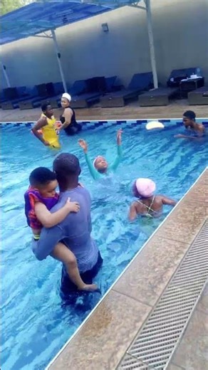 children having fun on boxing day #swimming