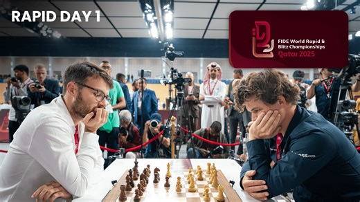2025 FIDE World Rapid Chess Championship Day 1: Carlsen, Gukesh, Arjun, Vachier-Lagrave, Artemiev Share Lead