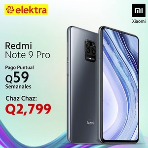 🤩¡Cada momento merece ser recordado con el nuevo #RedmiNote9Pro de #Xiaomi! 📱🤳🏼 Con sensor de huellas lateral, motor de vibración realista, cámara cuádruple de gama alta, mayor rendimiento y carga rápida. No te quedes sin el tuyo, visítanos en #TiendasElektra o ingresa a www.elektra.com.gt. 🔴🟡 *Válido hasta el 30 de noviembre de 2020. | Tiendas Elektra