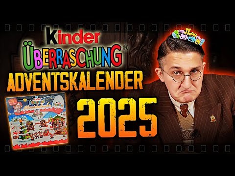 I'm opening a Kinder Surprise advent calendar from 2025.
