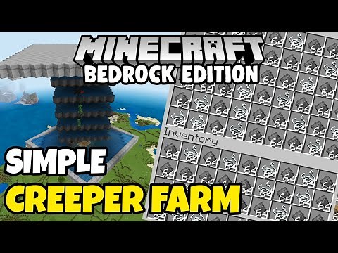 [1.17.0 WORKING] EASY CREEPER & SPIDER FARM For Minecraft Bedrock Edition