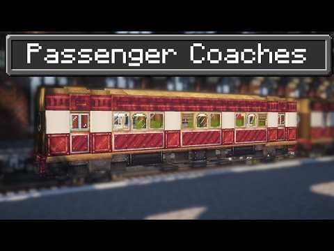 🚂 Minecraft Create Mod Train Tutorial - Passenger Coaches