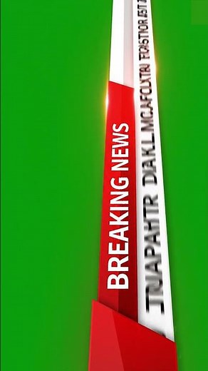 FREE No Copyright Green Screen Breaking News Template 📰 | Loop Animation | 4K Overlay #greenscreen