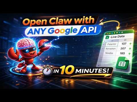 Connect Your Open Claw to ANY Google App in 10 Minutes