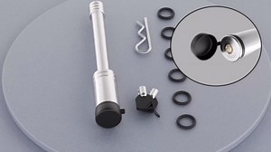 TOPICK 5/8" Trailer Hitch Lock with Extra Long 4-1/2" Span, Stainless Steel Hitch Lock Pin, 2" & 2.5" & 3" Receiver Lock, Truck Locking Hitch Pin, Towing Accessories