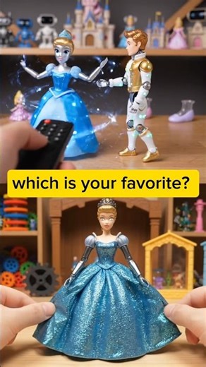 Controlling Disney Princess Robot Toys! | POV Remote Control Miniature Magic #shorts