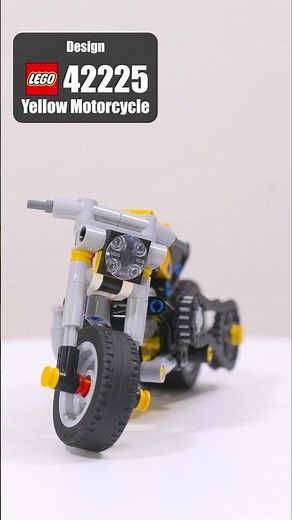 LEGO 42225 Design | LEGO Technic Yellow Motorcycle | Showcase 42225 LEGO Technic 2026