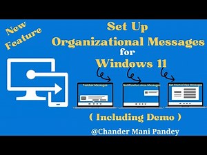 Intune - Organizational Messages For Windows 11 | Taskbar , Notifications And Get Started Messages