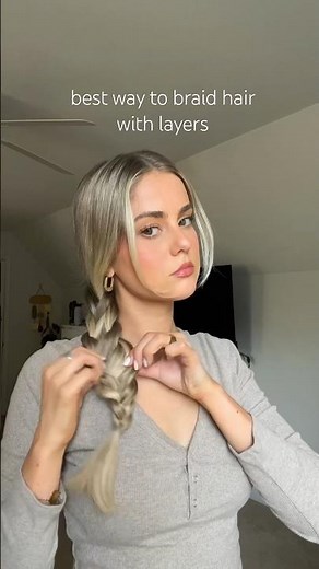Braid your hair this way if you have layers! #hairstyle #braid #tutorial #hair