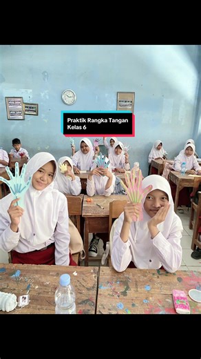Praktik membuat rangka tangan #kelas6 #gurusd #praktik #rangkatangan #CapCut