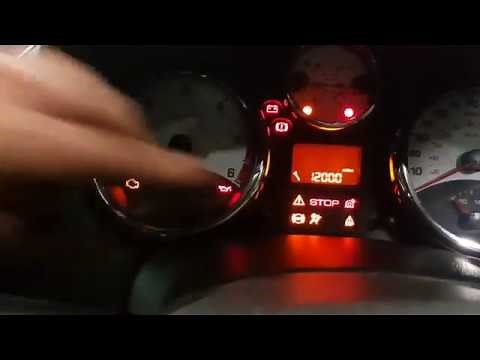 how to reset service light Peugeot 207 4K