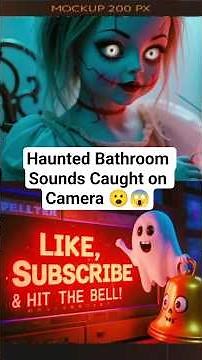 Haunted Bathroom Sounds Caught on Camera #horrorstories