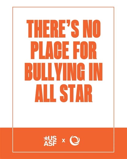 While National Bullying Prevention Month is coming to a close, we can take what we learned this month to help us keep bullying out of All Star all year round 🧡 #AllInForAllStar #NationalBullyingPreventionMonth PACER's National Bullying Prevention Center (NBPC) | USASF