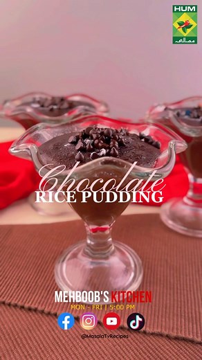 1.9K views · 69 reactions | This chocolate rice pudding is the ultimate comfort food. It’s warm, creamy, and the chocolate just melts in your mouth. If you’re in the mood for something sweet and satisfying, this is the perfect dessert for you! 朗 #masalatv #masalarecipes #chocolatericepudding #ricepudding #dessertlover #foodphotography #foodiegram #foodgasm #foodstagram #foodporn #delicious #yum #foodlover | Masala TV | Facebook