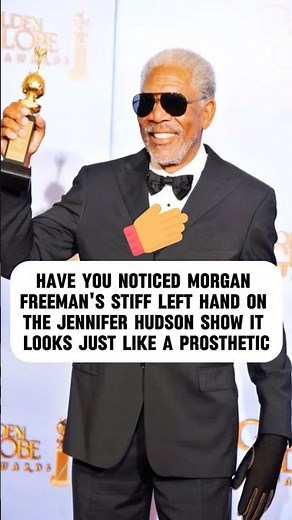Have you noticed Morgan Freeman's stiff left hand?#celebrity #morganfreeman