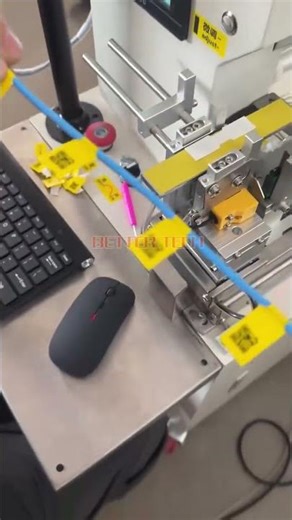 High Speed Wiring Harness Barcode Sticker Attachment Labeling Machine #machine#cleanerfillingmachine