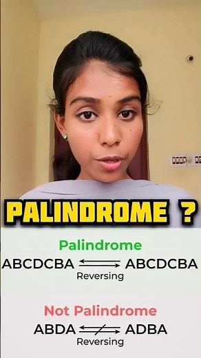 What is palindrome| Palindrome program in python ⁉️how to find palindrome #trending