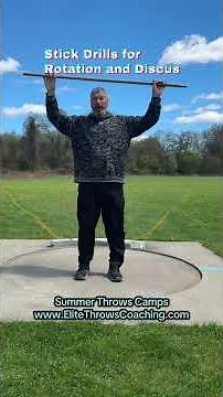 Stick Drills to Stay Wound Up in Discus and Rotational Shot #discus #shotput #summercamp