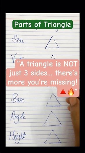 “Want to master triangles? Start with the basics! 💯” #maths #explore #mathematics #youtubeshorts