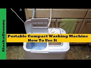 Portable Compact Washing Machine How To Use It