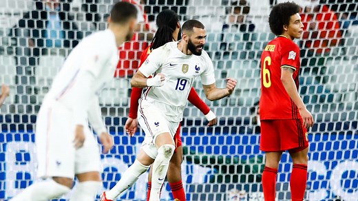 France-Belgique: Benzema dépasse Zidane au nombre de buts avec les Bleus