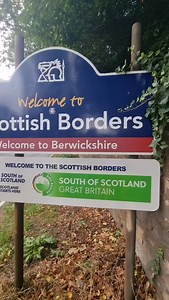 Signposts tell you all sorts of things. Sometimes they beg a few questions like the one at Coldstream on the River Tweed. Scotland starts here! | Timmy Mallett