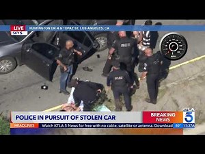 Live Police Chase in L.A