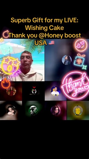 Honey boost USA 🇺🇸, thank you for this wonderful Gift sent in my LIVE! I'll cherish this moment forever.@Honey boost USA 🇺🇸 #tiktoklive #livehighlights #livegift #wishingcake