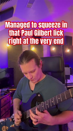 Adding Some Paul Gilbert Licks to a Fusion Backing Track