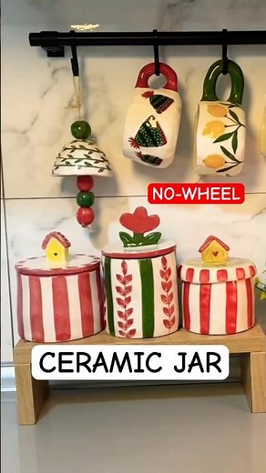 DIY Ceramics: How to make a jar at home ✨ #ceramic #pottery #ceramicsart