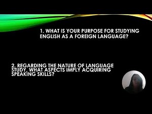 Step 2: Reflection on English language awareness