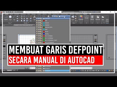 Cara Membuat Garis Defpoint Secara Manual di AutoCAD