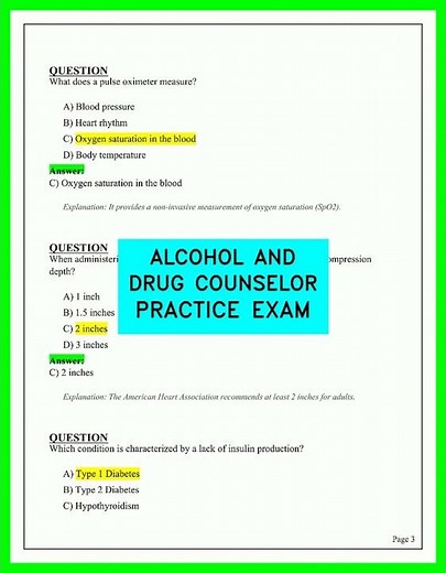 ALCOHOL AND DRUG COUNSELOR PRACTICE EXAM 2026 Complete Questions and Answers Review Video 2026 Pro