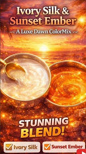 Ivory Silk & Sunset Ember | A Luxe Dawn ColorMix