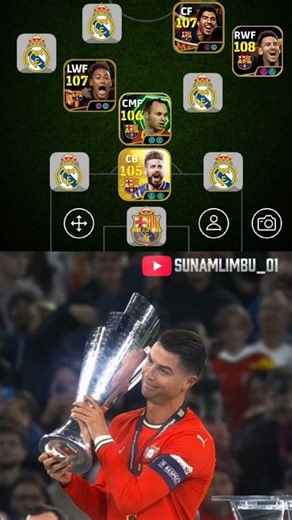 Prime barcelona x prime Real Madrid 🥶 #pes #efootball2023 #pesmobile #pes2026 #efootball #shorts