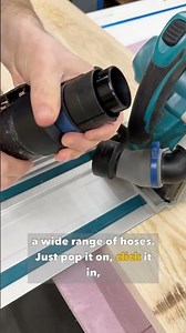 Got different brands of shop vacs? The Rockler Click-Connect Adapter fits hoses from 1-1/2" - 2-1/2"