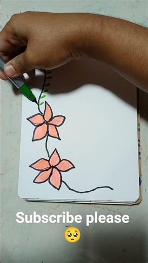 How to Draw Simple Border Designs | Easy Border Designs For Project Work #youtubeshorts #drawing