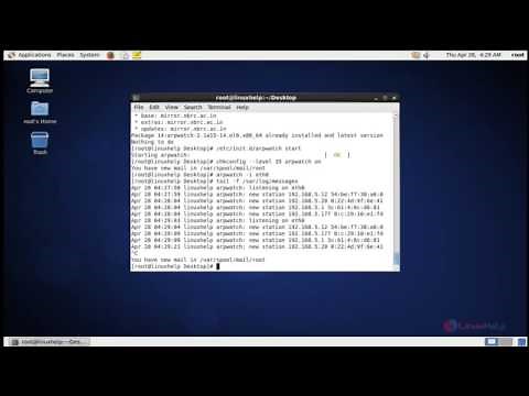 How to monitor Ethernet Activity using Arpwatch Tool