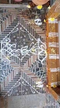Simple yet Elegant Entrance Rangoli Design