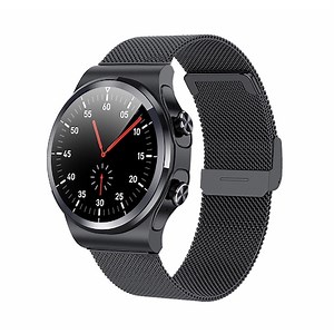 Ceas smartwatch ZEEVOS cu casti bluetooth incorporate, monitorizare activitati fizice, ritm cardiac, tensiune arteriala, pedometru, calorii, negru - eMAG.ro