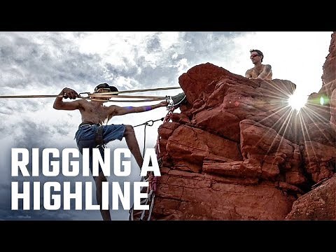 BeAlive - Slackline Setup - Rigging a Highline