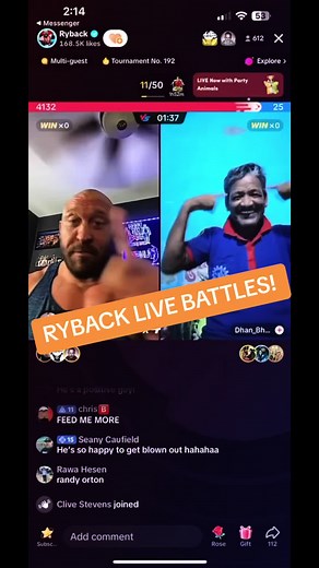 You never know what can happen or who can show up when I go LIVE on Tik Tok Battles! @Freddy Krueger dropping BOMBS with a Tik Tok Universe earlier today. See you guys tonight for More! #Ryback #Hungry #FeedMeMore @Dhan_Bhadur_kaila thanks @Seany Caufield for the video!