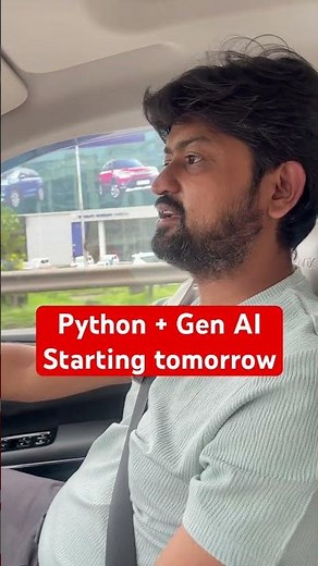 Python + Gen AI Course Starting Tomorrow