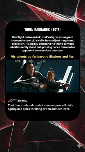 It’s rare to see Loki’s physical abilities. #loki